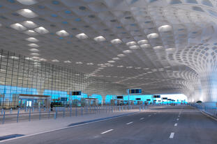 Flughafen Mumbai, Eingangshalle von außen