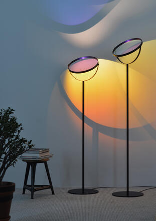 Designerleuchte "Static Sundown" von Camilla Richter - Dichroitische Lichteffekte
