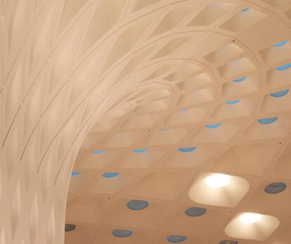 Ceiling & Columns Mumbai International Airport: Robert Polidori, Sandeep Savant Photography GVK